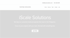 Desktop Screenshot of iscale-solutions.com